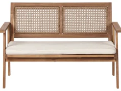 Set da giardino con tavolo 4 posti ARENELLA Legno di acacia certificato Beige chiaro