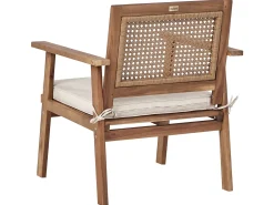 Set da giardino con tavolo 4 posti ARENELLA Legno di acacia certificato Beige chiaro