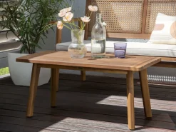 Set da giardino con tavolo 4 posti ARENELLA Legno di acacia certificato Beige chiaro