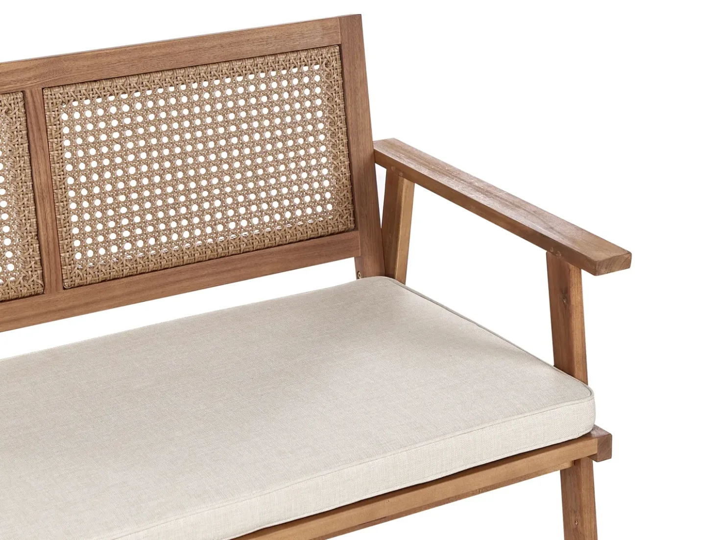 Set da giardino con tavolo 4 posti ARENELLA Legno di acacia certificato Beige chiaro