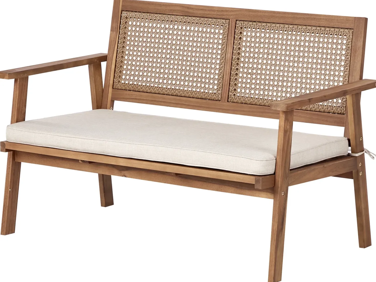 Set da giardino con tavolo 4 posti ARENELLA Legno di acacia certificato Beige chiaro
