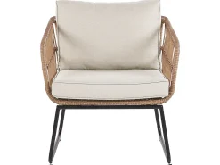 Set da giardino con tavolo 4 posti RAVELLO Rattan sintetico (PE) Naturale
