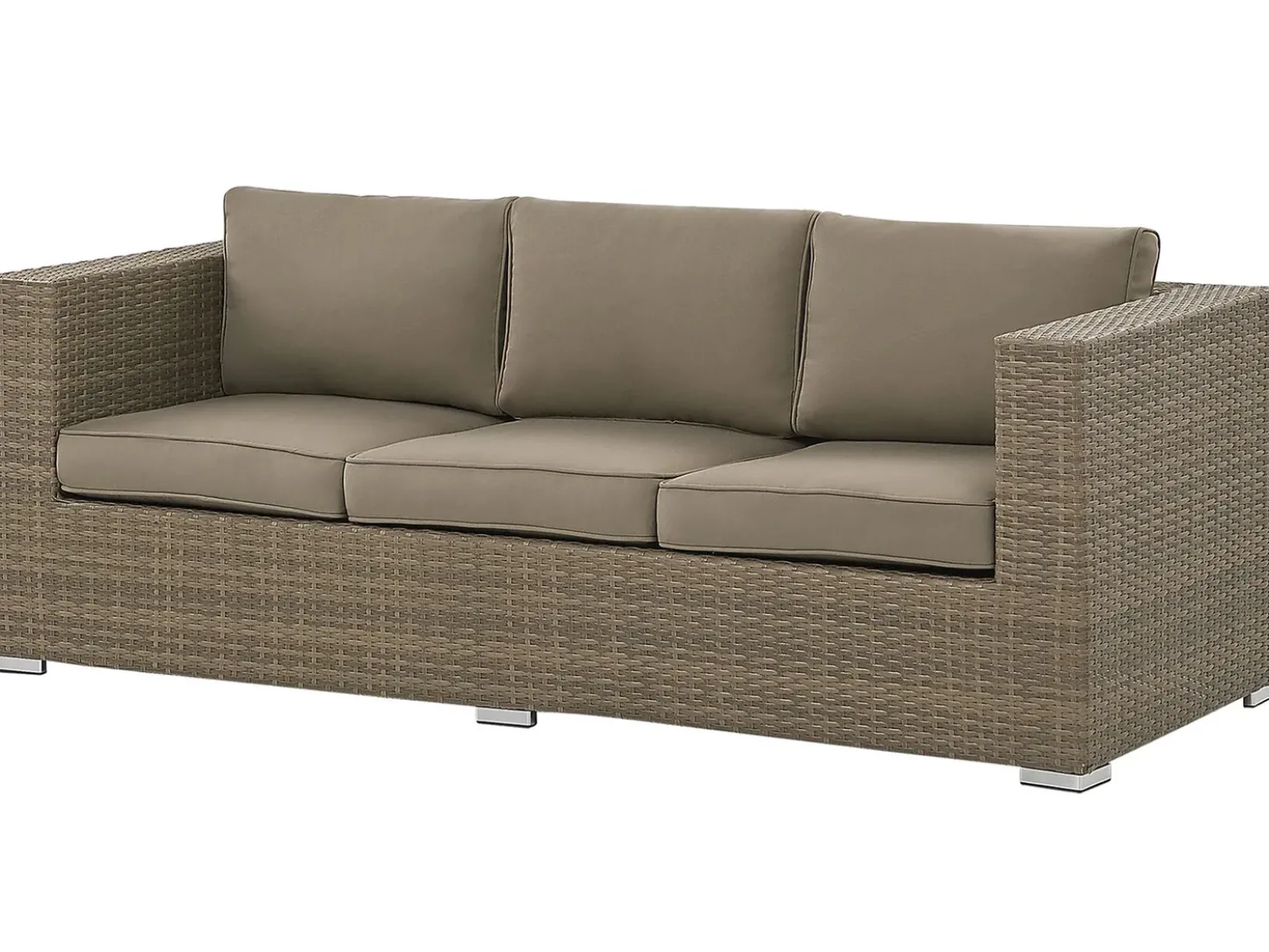 Set da giardino con tavolo 5 posti BELLUNO Rattan sintetico (PE) Marrone