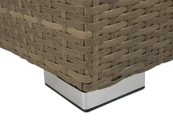Set da giardino con tavolo 5 posti BELLUNO Rattan sintetico (PE) Marrone