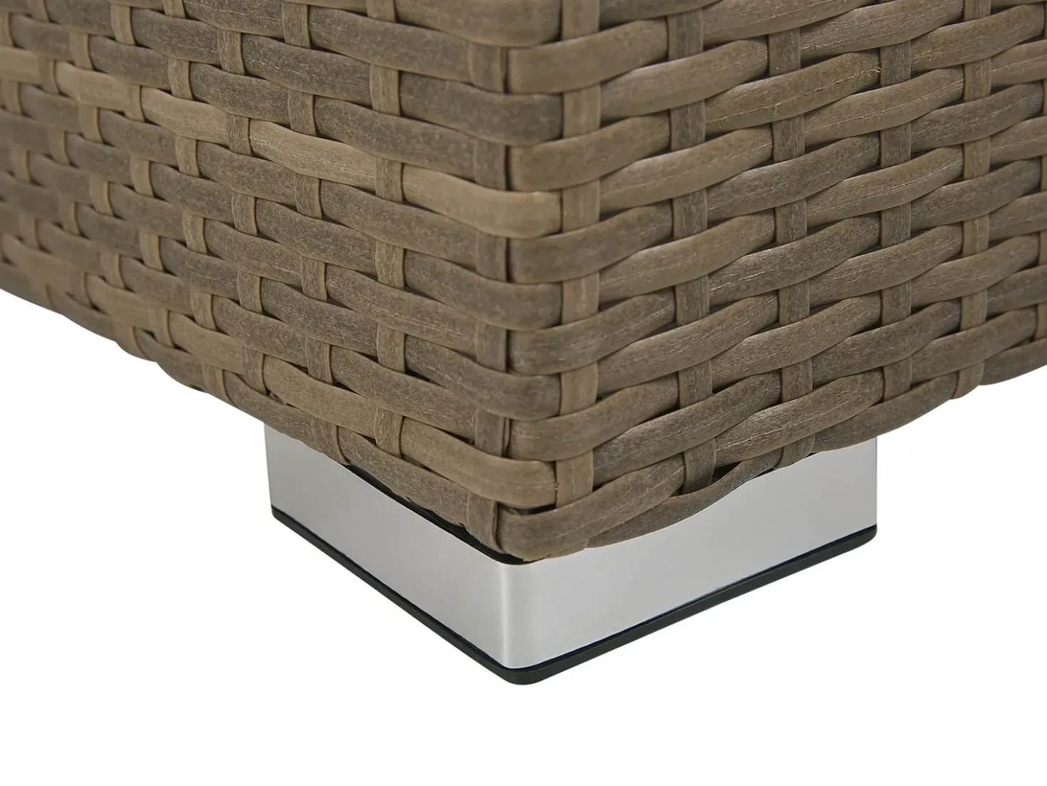 Set da giardino con tavolo 5 posti BELLUNO Rattan sintetico (PE) Marrone