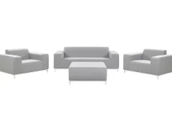Set da giardino con tavolo 5 posti ROVIGO Grigio chiaro