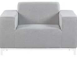 Set da giardino con tavolo 5 posti ROVIGO Grigio chiaro