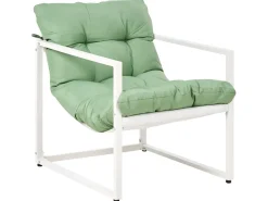 Set da giardino con tavolo 4 posti GARDA Metallo Verde