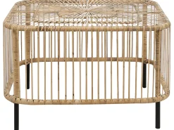 Set da giardino con tavolo 3 posti MARATEA/CESENATICO Rattan Naturale