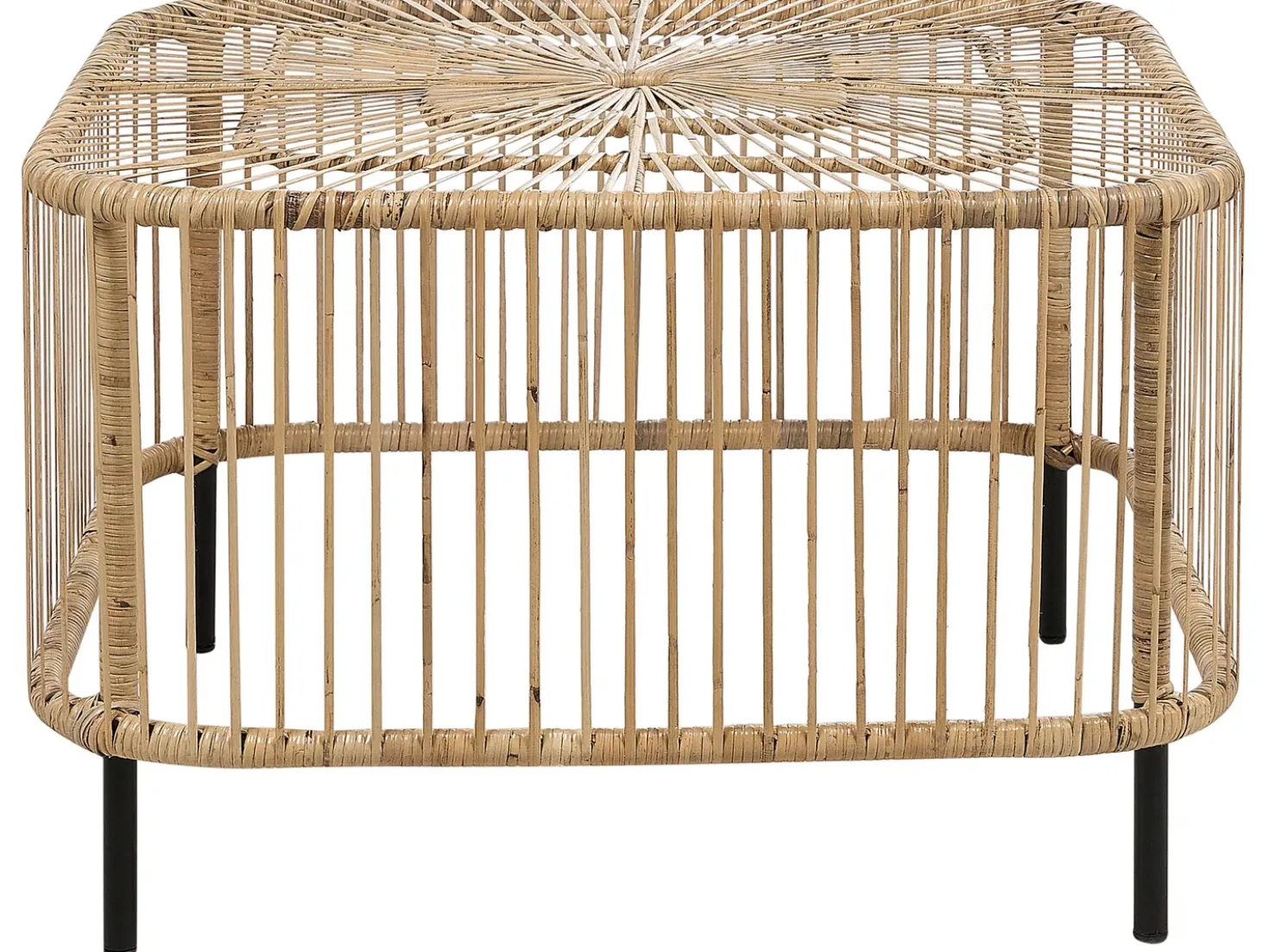 Set da giardino con tavolo 3 posti MARATEA/CESENATICO Rattan Naturale