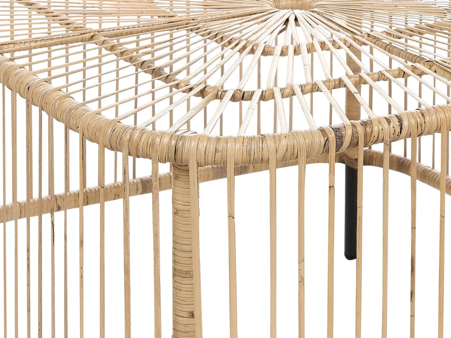 Set da giardino con tavolo 3 posti MARATEA/CESENATICO Rattan Naturale