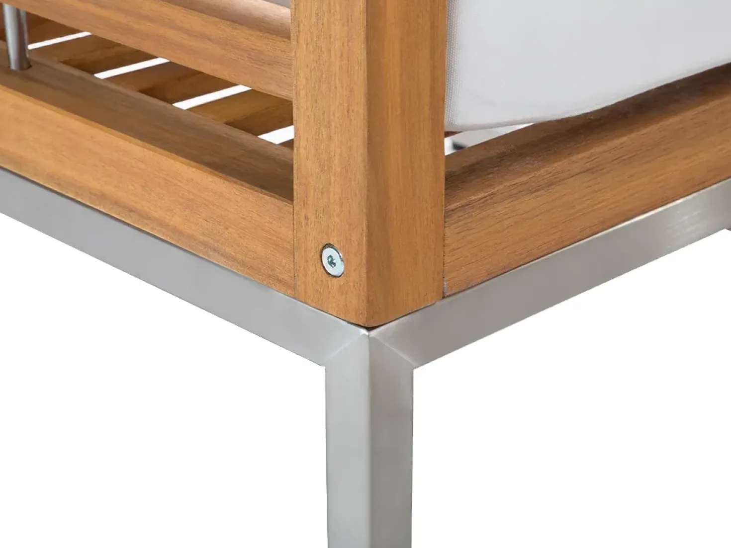 Set da giardino con tavolo 4 posti BERMUDA Legno d'acacia Marrone