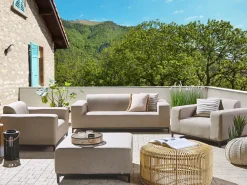 Set da giardino con tavolo 5 posti ROVIGO Beige
