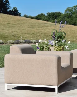 Set da giardino con tavolo 5 posti ROVIGO Beige