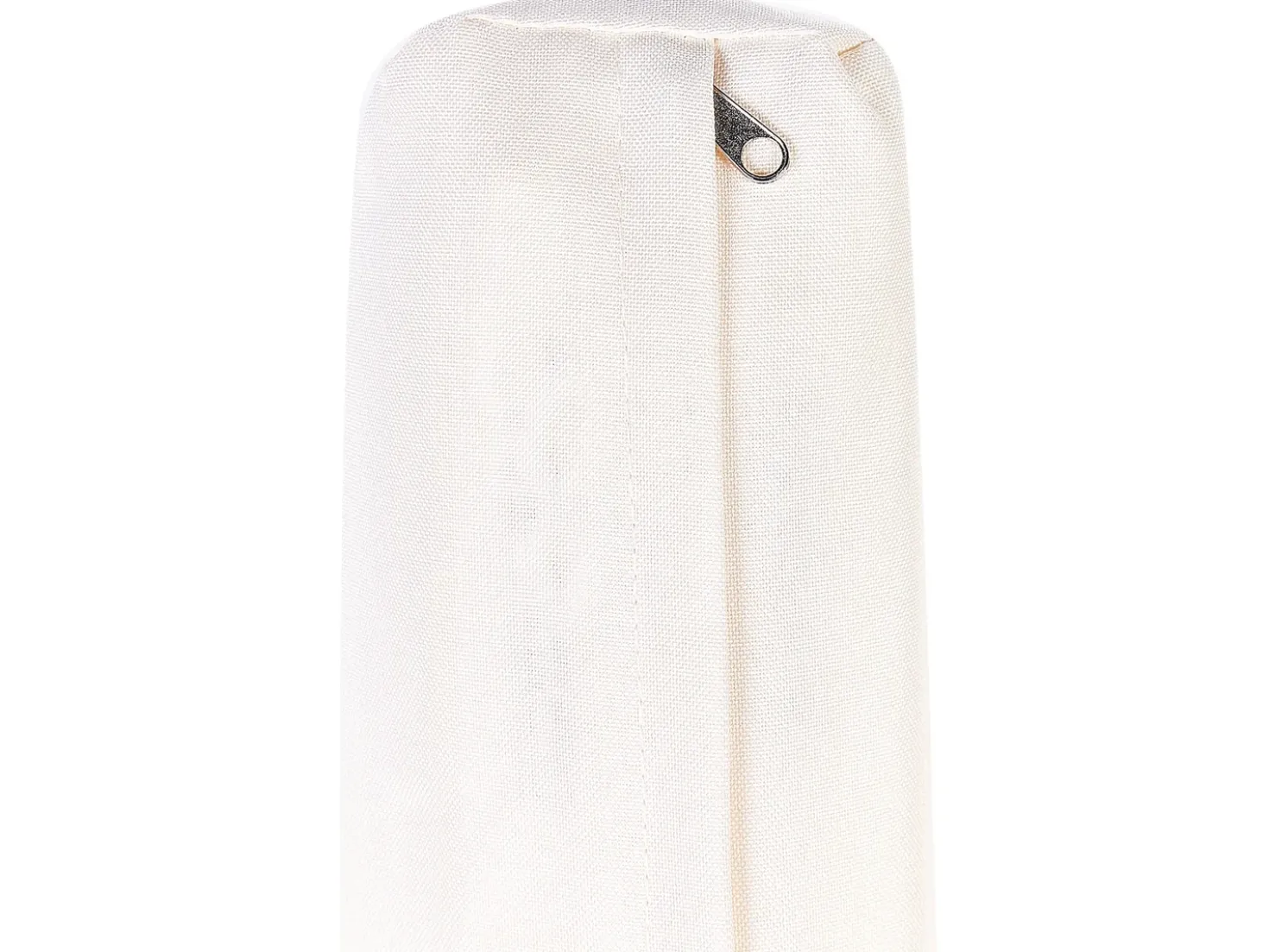 Set da giardino con tavolo 5 posti CERRETO Lato Sinistro Bambù Bianco sporco