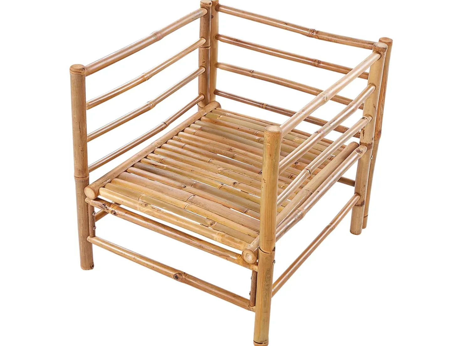 Set da giardino con tavolo 4 posti CERRETO Bambù Tortora