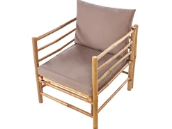 Set da giardino con tavolo 4 posti CERRETO Bambù Tortora