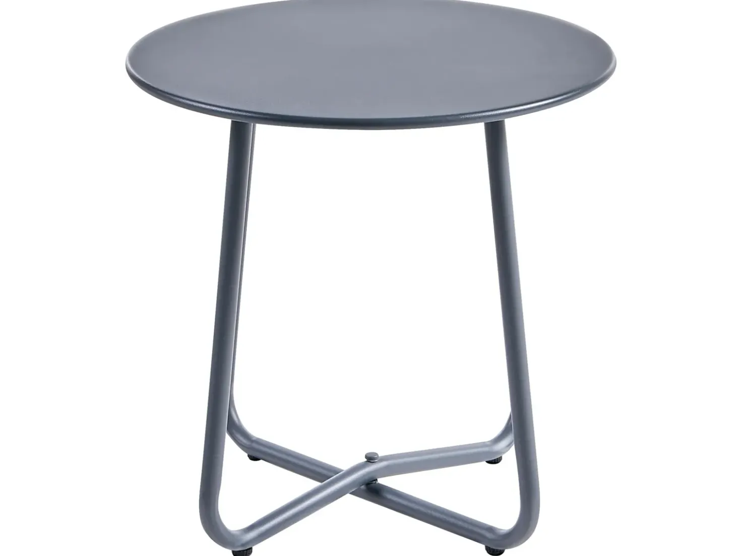 Set da giardino con tavolo 2 posti PASTO Metallo Grigio scuro