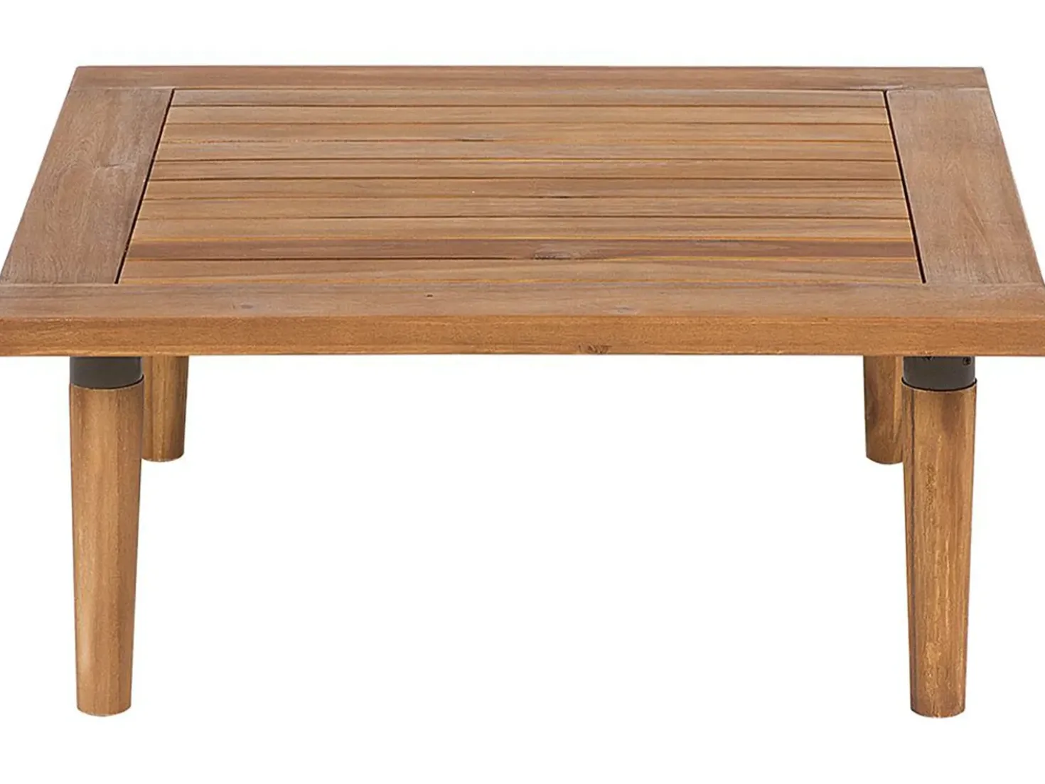Set da giardino con tavolo 4 posti FRASCATI Modulare Legno di acacia certificato Grigio chiaro