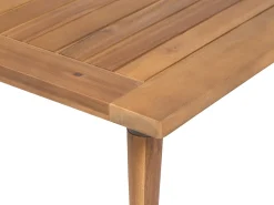 Set da giardino con tavolo 4 posti FRASCATI Modulare Legno di acacia certificato Grigio chiaro