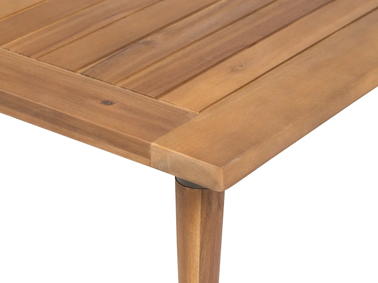 Set da giardino con tavolo 4 posti FRASCATI Modulare Legno di acacia certificato Grigio chiaro