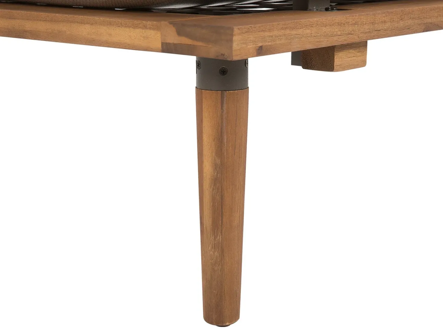 Set da giardino con tavolo 4 posti FRASCATI Modulare Legno di acacia certificato Grigio chiaro