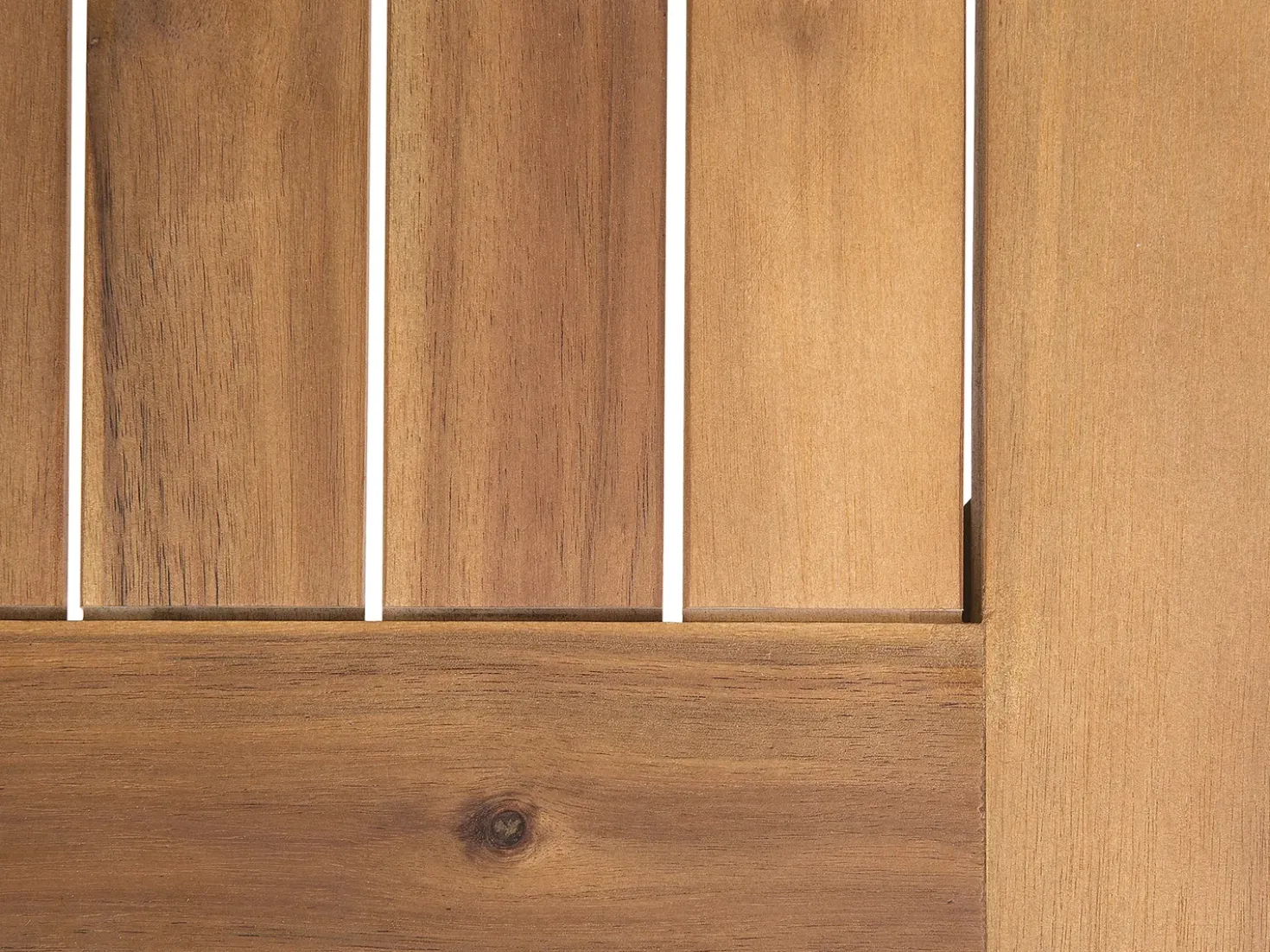 Set da giardino con tavolo 4 posti FRASCATI Modulare Legno di acacia certificato Grigio chiaro