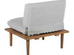 Set da giardino con tavolo 4 posti FRASCATI Modulare Legno di acacia certificato Grigio chiaro