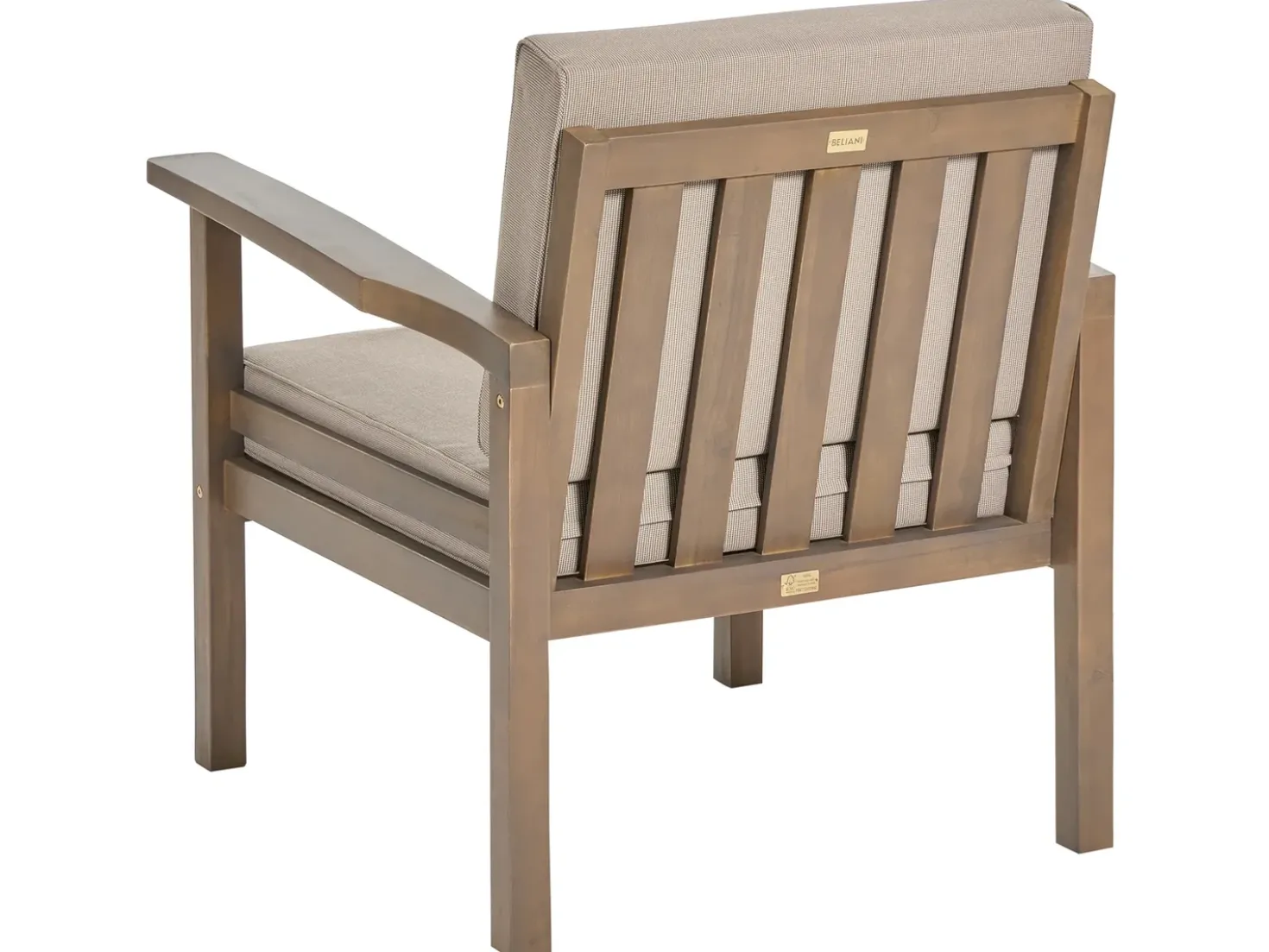 Set da giardino con tavolo 4 posti MANILA Legno d'acacia Marrone scuro