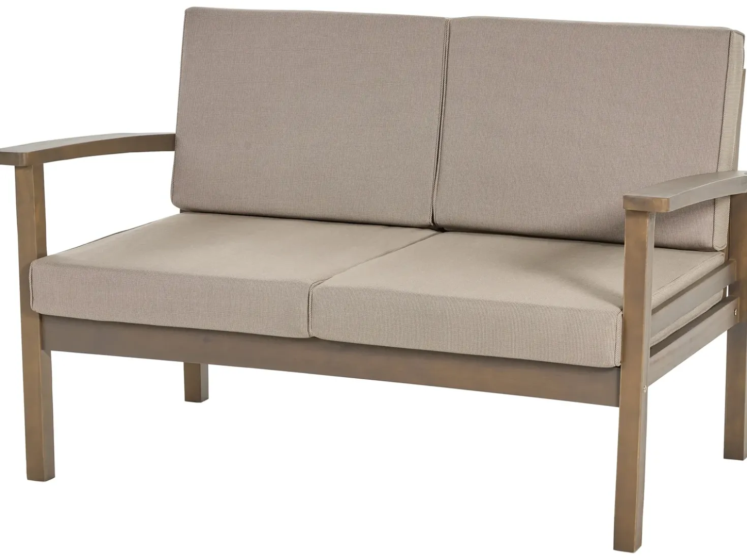 Set da giardino con tavolo 4 posti MANILA Legno d'acacia Marrone scuro
