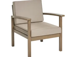 Set da giardino con tavolo 4 posti MANILA Legno d'acacia Marrone scuro