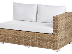 Set da giardino con tavolo 8 posti XXL Lato destro Modulare Rattan sintetico (PE) Marrone chiaro