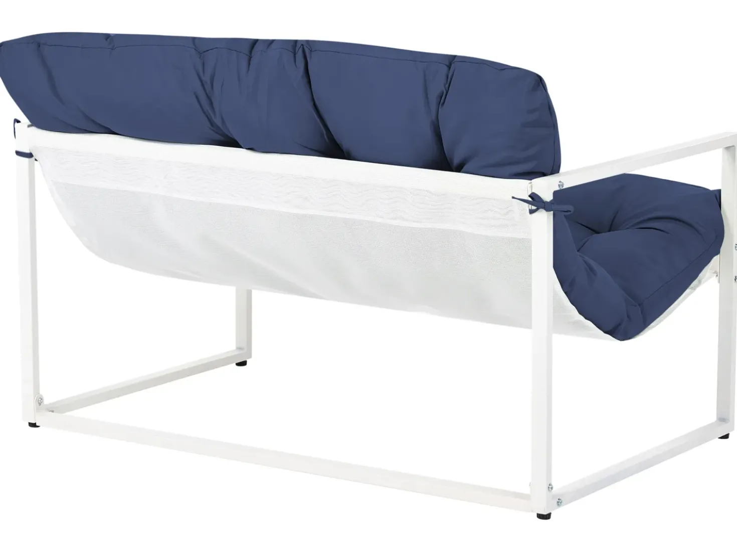 Set da giardino con tavolo 4 posti GARDA Metallo Blu
