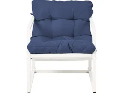 Set da giardino con tavolo 4 posti GARDA Metallo Blu