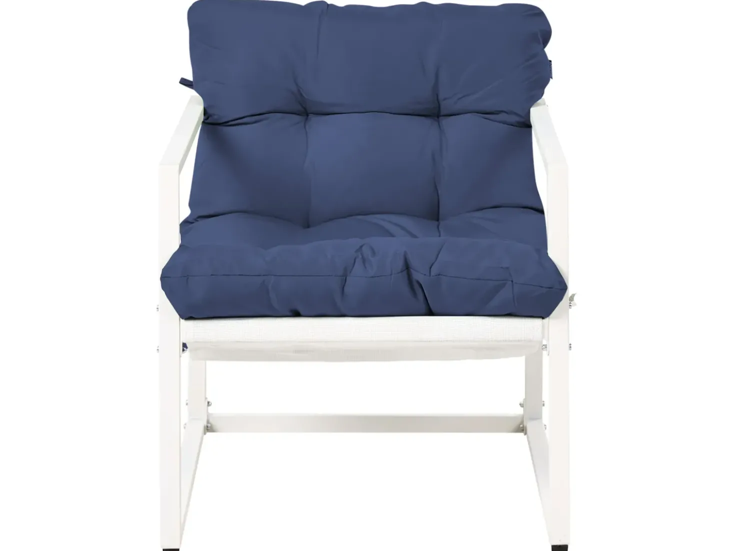 Set da giardino con tavolo 4 posti GARDA Metallo Blu
