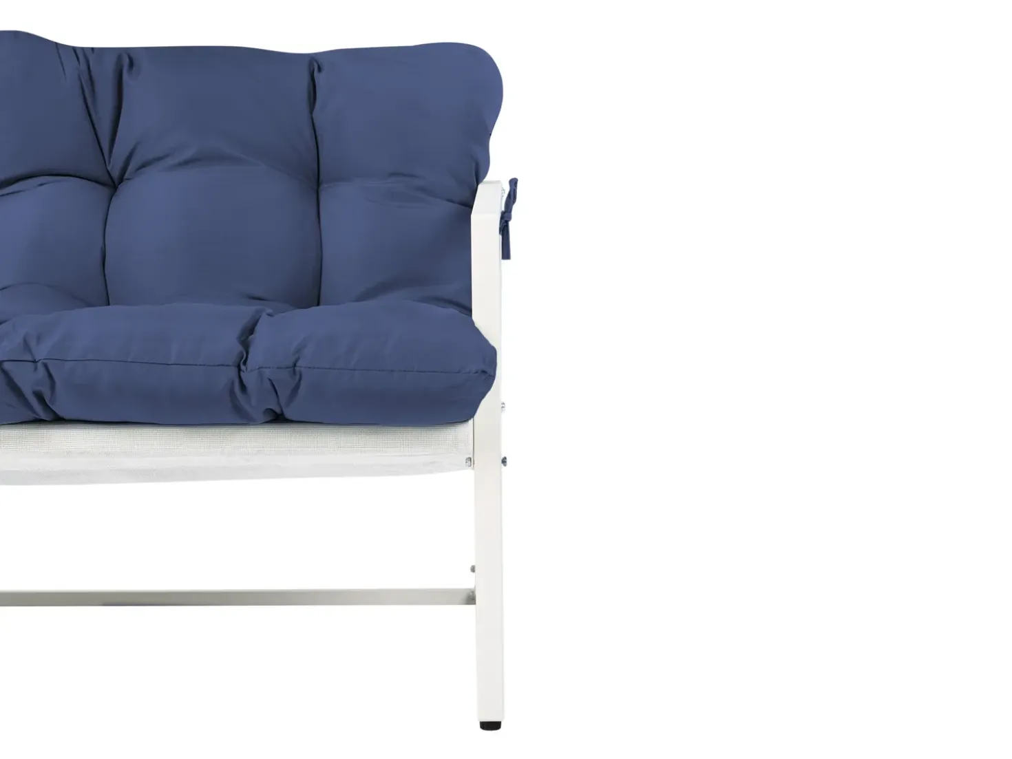 Set da giardino con tavolo 4 posti GARDA Metallo Blu