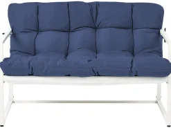 Set da giardino con tavolo 4 posti GARDA Metallo Blu