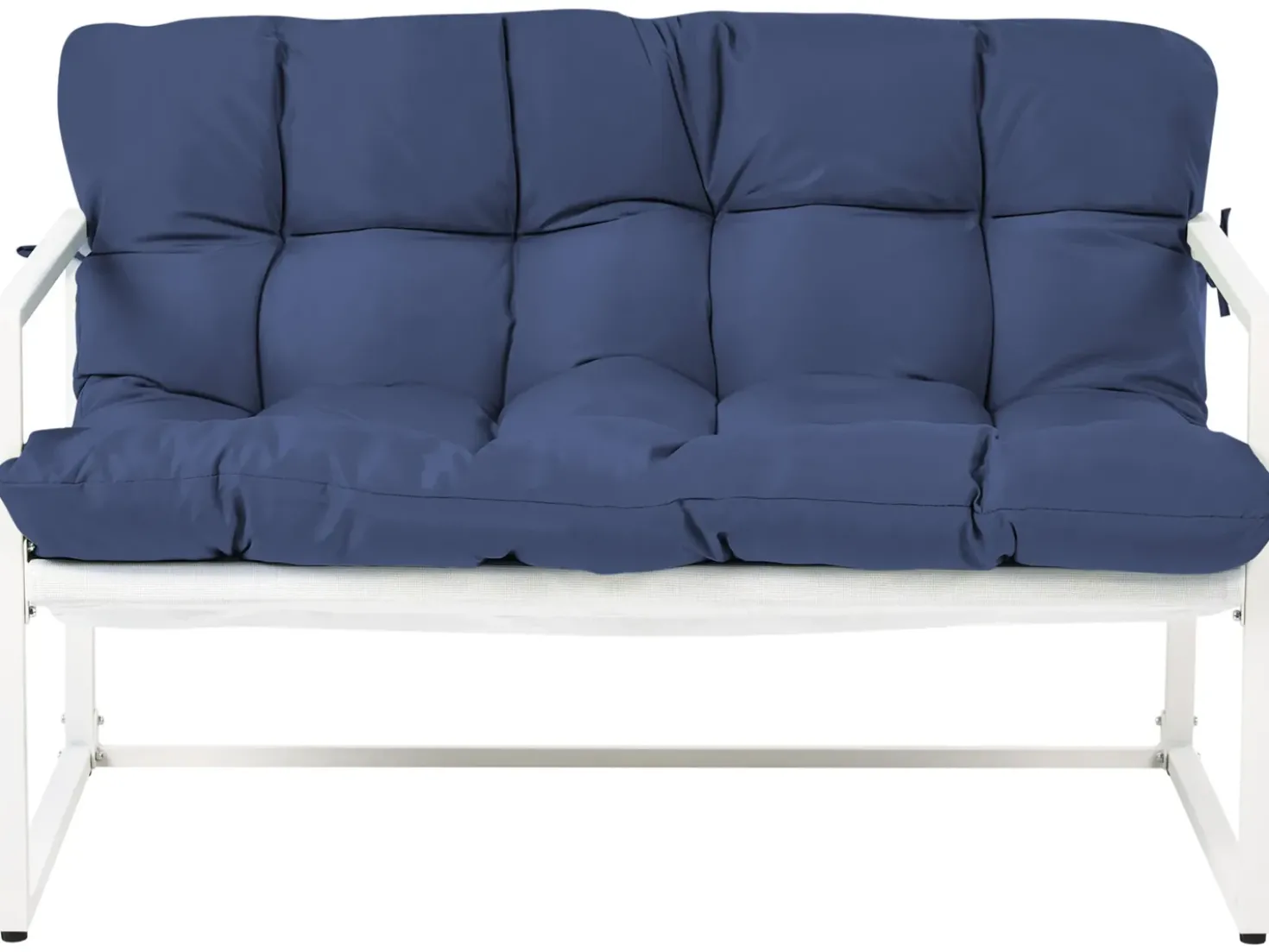 Set da giardino con tavolo 4 posti GARDA Metallo Blu