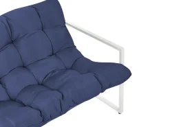 Set da giardino con tavolo 4 posti GARDA Metallo Blu