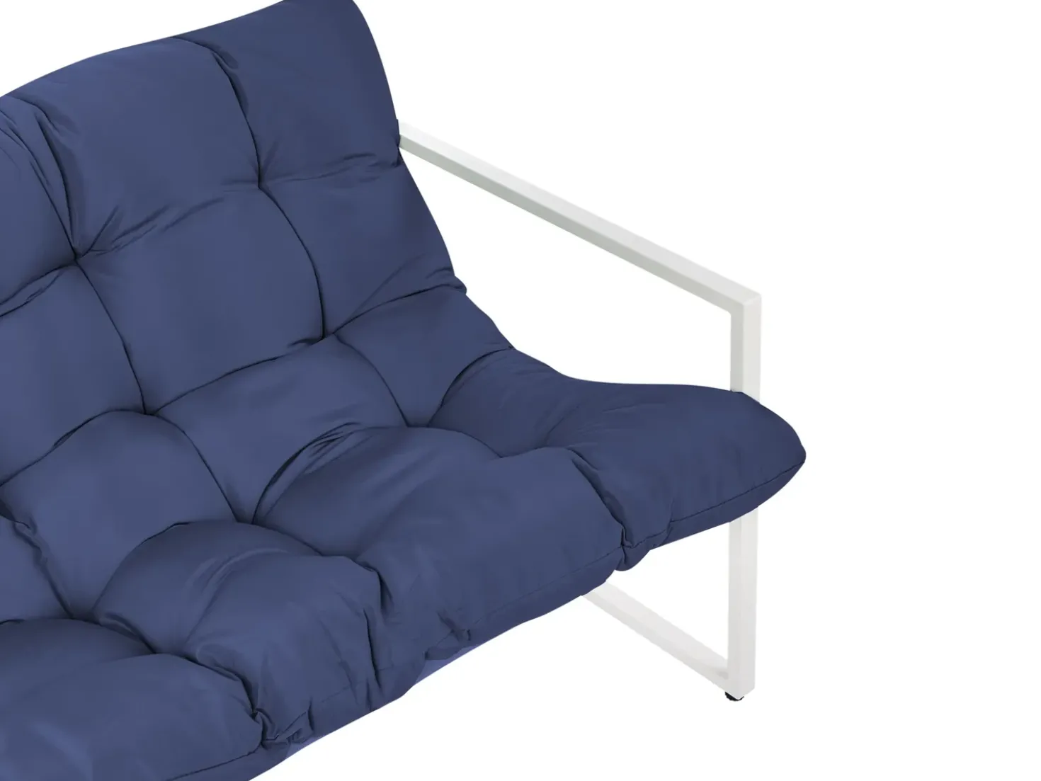 Set da giardino con tavolo 4 posti GARDA Metallo Blu
