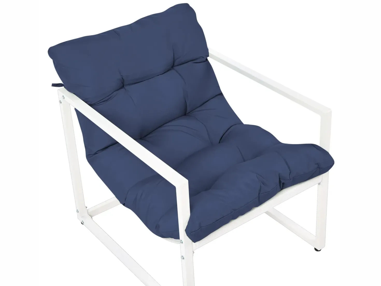 Set da giardino con tavolo 4 posti GARDA Metallo Blu