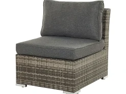 Set da giardino con tavolo 6 posti CORTE Modulare Rattan sintetico (PE) Marrone scuro