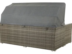 Set da giardino con tavolo 6 posti CORTE Modulare Rattan sintetico (PE) Marrone scuro