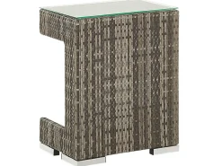 Set da giardino con tavolo 6 posti CORTE Modulare Rattan sintetico (PE) Marrone scuro