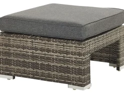 Set da giardino con tavolo 6 posti CORTE Modulare Rattan sintetico (PE) Marrone scuro