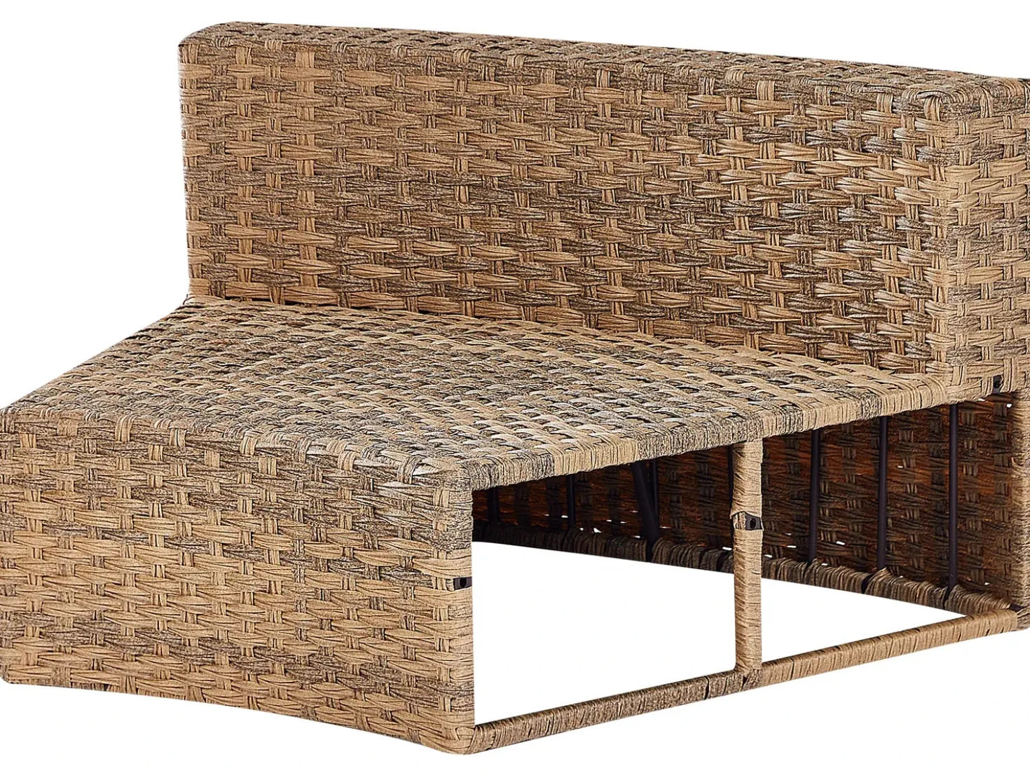 Set da giardino con tavolo 9 posti SEVERO Rattan sintetico (PE) Marrone dorato