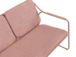 Set da giardino con tavolo 4 posti CALASCIO Metallo Marrone