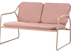 Set da giardino con tavolo 4 posti CALASCIO Metallo Marrone