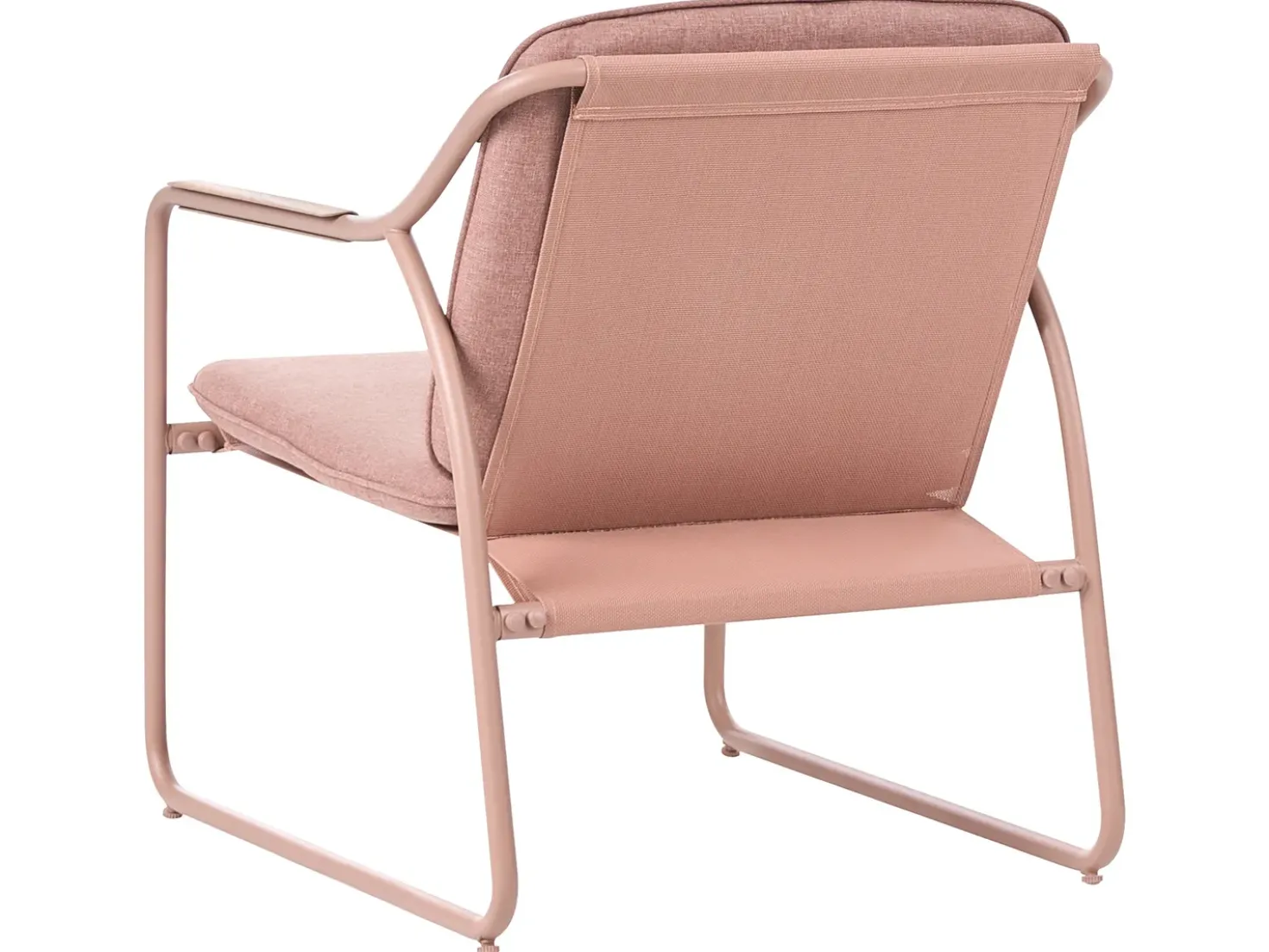 Set da giardino con tavolo 4 posti CALASCIO Metallo Marrone