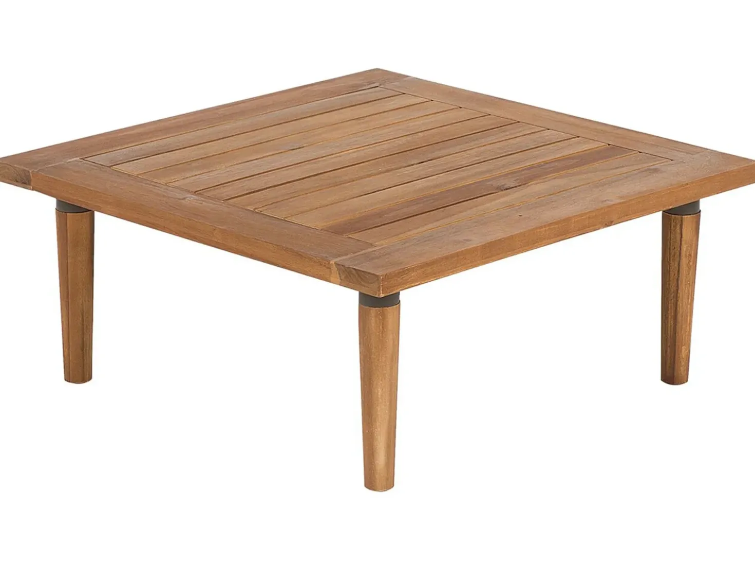 Set da giardino con tavolo 2 posti FRASCATI Modulare Legno di acacia certificato Grigio chiaro